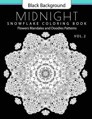 bokomslag Snowflake Coloring Book Midnight Edition Vol.2: Adult Coloring Book Designs (Relax with our Snowflakes Patterns (Stress Relief & Creativity))