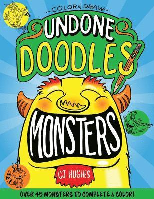 bokomslag Color & Draw - Undone Doodles - Monsters