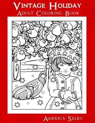 Vintage Holiday: Adult Coloring Book 1