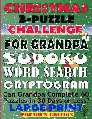 Christmas 3-Puzzle Challenge for Grandpa: Can Grandpa complete 60 Puzzles in 30 Days or Less? 1