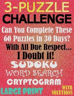 bokomslag 3-Puzzle Challenge: Can You Complete These 60 Puzzles in 30 Days?