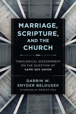 Darrin W. Snyde Belousek, Wesley Hill, Darrin W. Snyder Belousek, Darrin W Snyder Belousek - Marriage, Scripture, and the Church – Theological Discernment on the Question of Same–Sex Union, Häftad