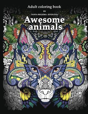 bokomslag Adult Coloring Book: Awesome animals