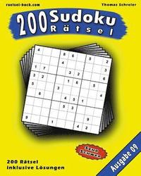 bokomslag 200 Sudoku Rätsel, Ausgabe 09: 200 schwere 9x9 Sudoku mit Lösungen, Ausgabe 09