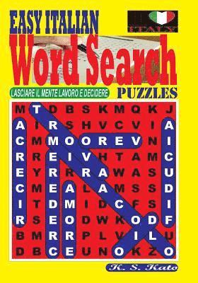 bokomslag EASY ITALIAN Word Search Puzzles