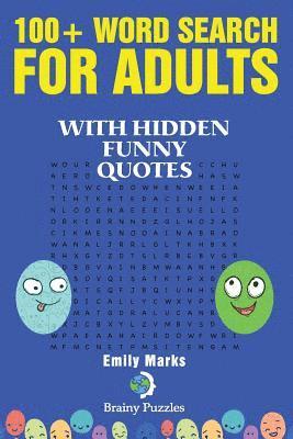 100+ Word Search for Adults: With Hidden Funny Quotes 1