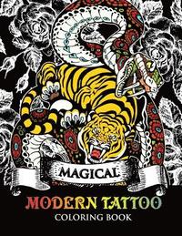 bokomslag Modren Tattoo Coloring Book: Modern and Neo-Traditional Tattoo Designs Including Sugar Skulls, Mandalas and More (Tattoo Coloring Books)