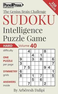 bokomslag Sudoku Puzzle Books Volume 40. Hard. Sudoku Intelligence Puzzle Game