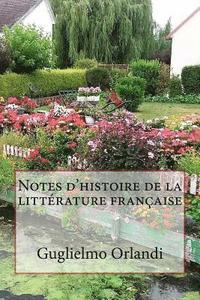 bokomslag Notes d'histoire de la littérature française