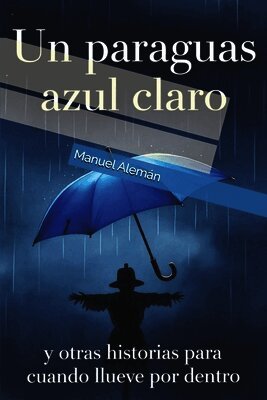 Manuel Alemán - paraguas azul claro, Häftad