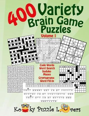 Variety Puzzle Book, 400 Puzzles, Volume 1 1