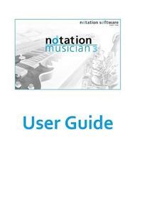bokomslag notation musician 3 Users Guide: notation musician 3 Users Guide