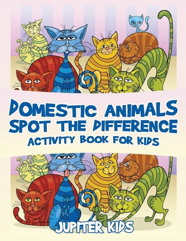 bokomslag Domestic Animals Spot the Difference Activity Book for Kids