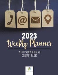 bokomslag 2023 Weekly Planner with Password and Contact Pages