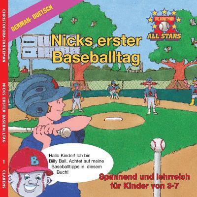 German Nick's Very First Day of Baseball in German: kids baseball book for ages 3-7 1