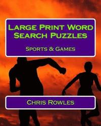 bokomslag Large Print Word Search Puzzles Sports & Games