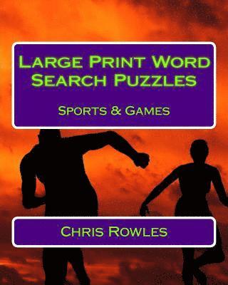 Large Print Word Search Puzzles Sports & Games 1