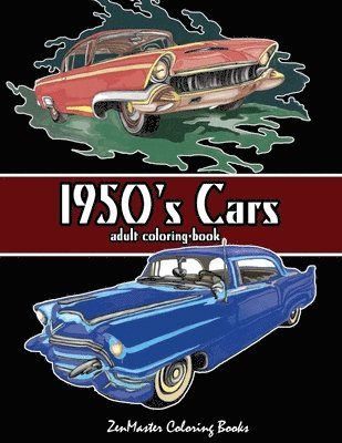 bokomslag 1950's Cars Adult Coloring Book