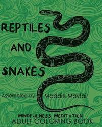bokomslag Reptiles and Snakes Mindfulness Meditation Adult Coloring Book