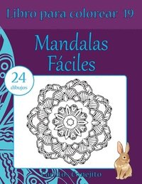 bokomslag Libro para colorear Mandalas Fáciles: 24 dibujos