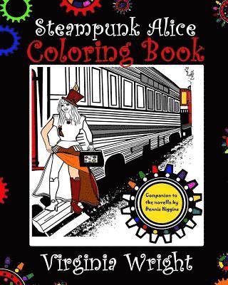 bokomslag Steampunk Alice Coloring Book