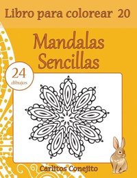 bokomslag Libro para colorear Mandalas Sencillas: 24 dibujos