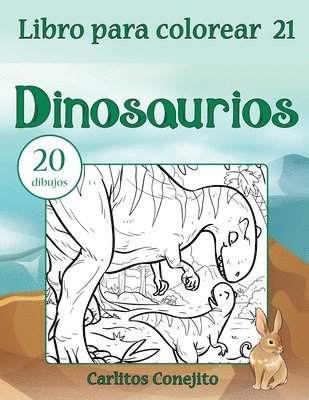 bokomslag Libro para colorear Dinosaurios: 20 dibujos