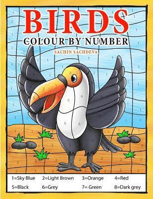 Sachin Sachdeva - Birds: Colour by Number book for Kids and preschoolers, Häftad