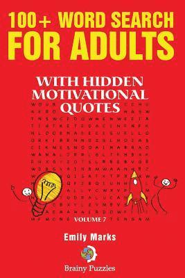 bokomslag 100+ Word Search for Adults: With hidden motivational quotes