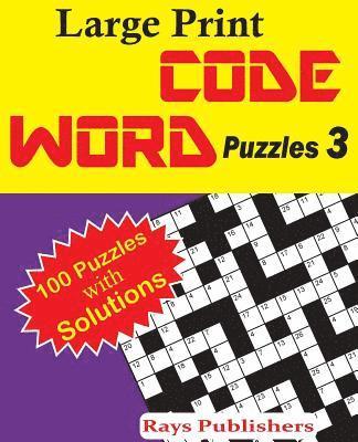 bokomslag Large Print Code Word Puzzles 3