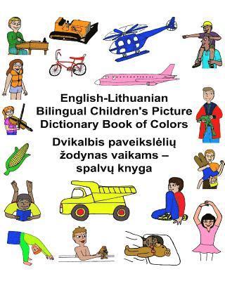 bokomslag English-Lithuanian Bilingual Children's Picture Dictionary Book of Colors