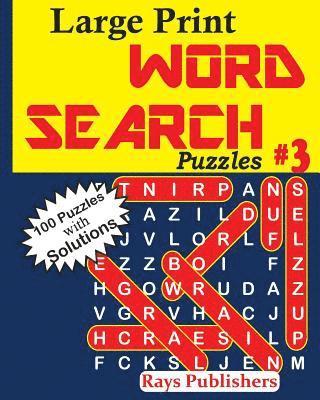 Rays Publishers - Large Print Word Search Puzzles 3, Häftad