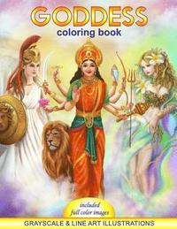 bokomslag Goddess Coloring Book. Grayscale & line art illustrations