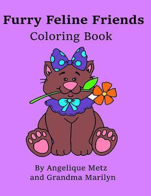 bokomslag Furry Feline Friends Coloring Book