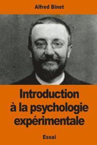 bokomslag Introduction à la psychologie expérimentale