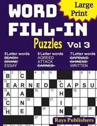 bokomslag Large Print Word Fill-in Puzzles 3