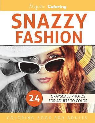 Snazzy Fashion: Grayscale Photo Coloring for Adults 1