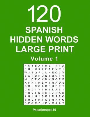 bokomslag Spanish Hidden Words Large Print - Volume 1