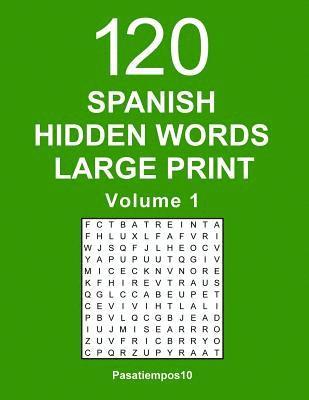 Spanish Hidden Words Large Print - Volume 1 1