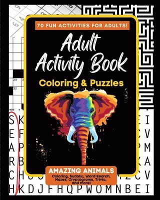 Adult Activity Book Amazing Animals 1