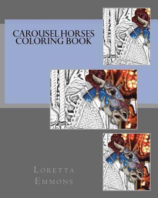 Carousel Horses Coloring Book 1