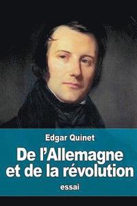 bokomslag De l'Allemagne et de la révolution