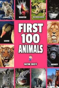 bokomslag First 100 Animals: Full Color Animals Book