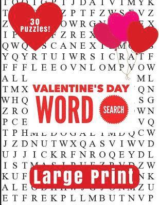 Valentine's Day Large Print Word Search 1