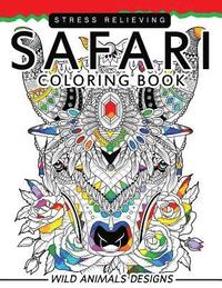 bokomslag Safari Coloring books: Wild Animals Flowers Mandala and Doodle Pattern