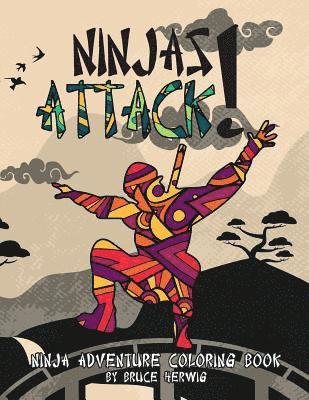 Ninjas Attack!: Ninja Adventure Coloring Book 1