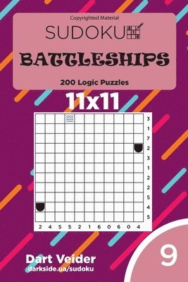Dart Veider - Sudoku Battleships - 200 Logic Puzzles 11x11 (Volume 9), Häftad. Tillgänglighet: Lägg i varukorg