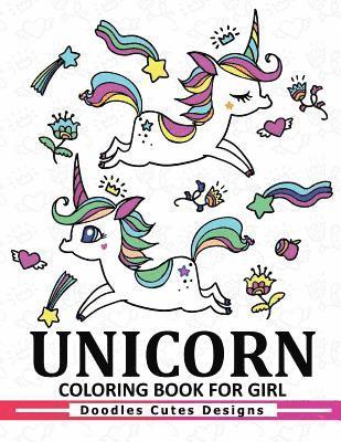 bokomslag Unicorn Coloring Book for girls: A Super Cute Coloring Book (Kawaii, Manga and Anime Coloring Books for Adults, Teens and Tweens)