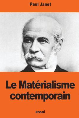 Paul Janet - Le Matérialisme contemporain: Une théorie anglaise sur les causes finales, Häftad
