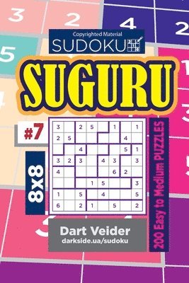 Sudoku Suguru - 200 Easy to Medium Puzzles 8x8 (Volume 7) 1